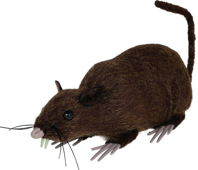 Bruine Nep Rat 15cm van Fiestas Guirca koop je bij Partywinkel
