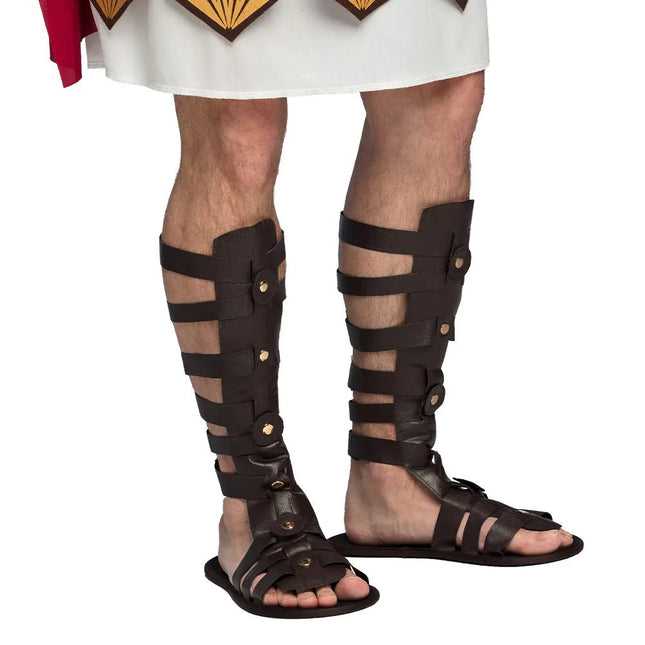 Bruine Sandalen Romeinse van Boland koop je bij Partywinkel