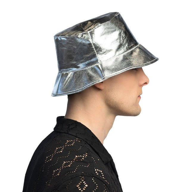 Bucket hat Glimmer zilver van Boland koop je bij Partywinkel