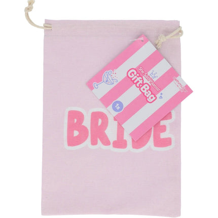 Cadeautasje - Bride - She Said Yaasss - Polyester - Roze van Folat koop je bij Partywinkel