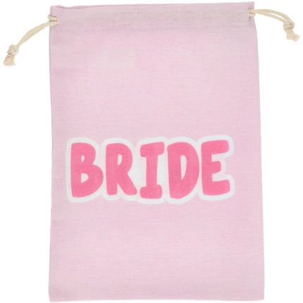 Cadeautasje - Bride - She Said Yaasss - Polyester - Roze van Folat koop je bij Partywinkel