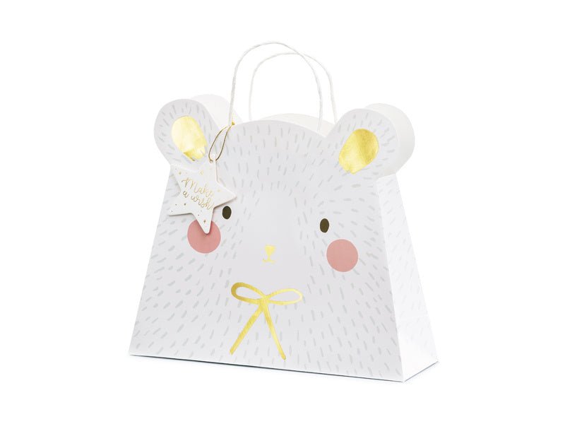 Cadeautasje Ijsbeer 31,5cm van Partydeco koop je bij Partywinkel