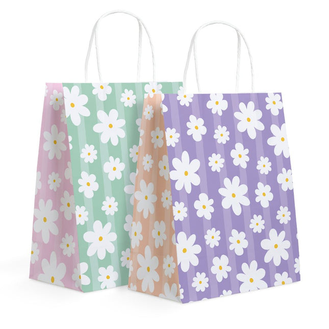 Cadeautasje Madeliefjes 21cm 6 delig van WeFiesta koop je bij Partywinkel