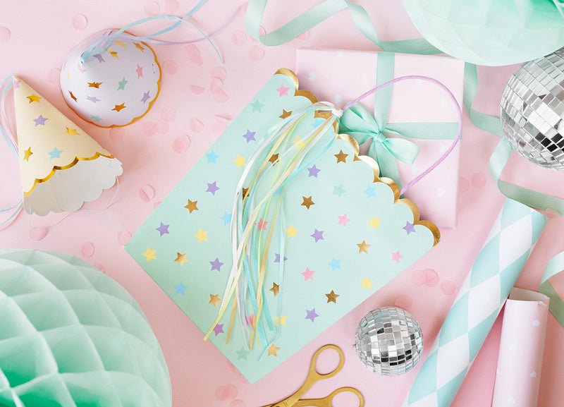 Cadeautasje Sterren 23cm van Partydeco koop je bij Partywinkel