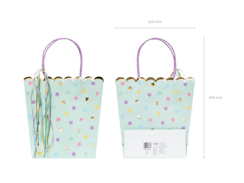 Cadeautasje Sterren 23cm van Partydeco koop je bij Partywinkel