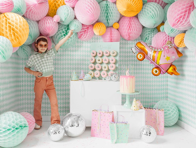 Cadeautasje Sterren Roze 32cm van Partydeco koop je bij Partywinkel
