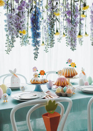 Caketopper Bloemen Mix 13cm 8st van Partydeco koop je bij Partywinkel