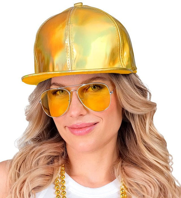 Cap goud holografisch van Widmann koop je bij Partywinkel