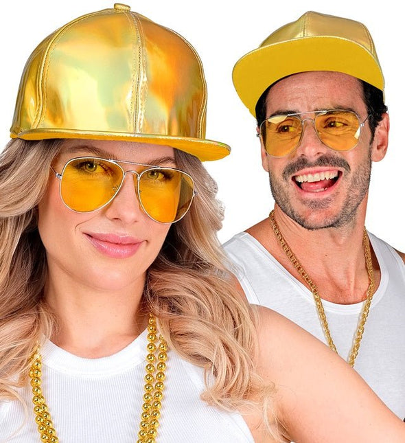 Cap goud holografisch van Widmann koop je bij Partywinkel