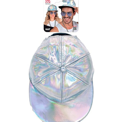 Cap zilver holografisch van Widmann koop je bij Partywinkel
