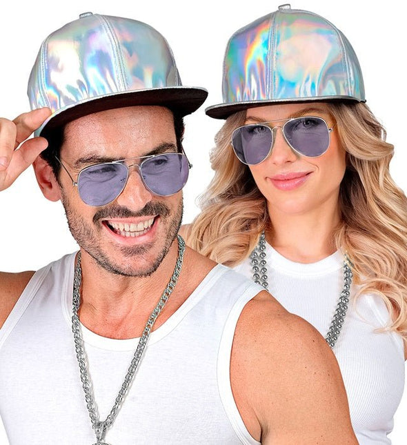Cap zilver holografisch van Widmann koop je bij Partywinkel