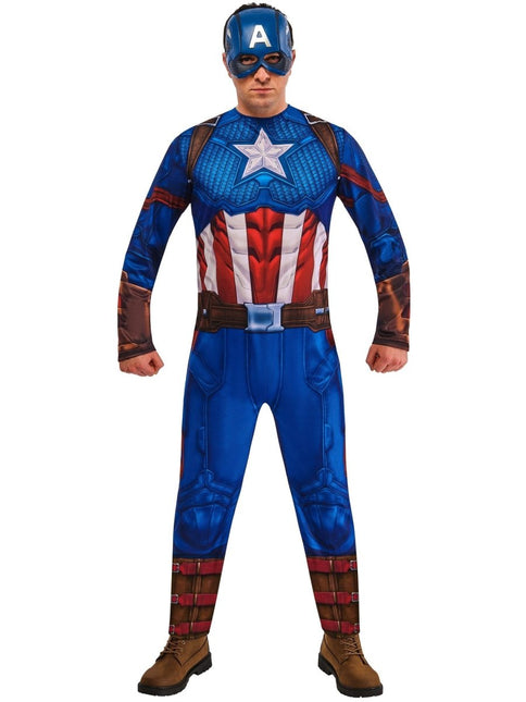 Captain America Kostuum Heren Blauw van Rubies koop je bij Partywinkel