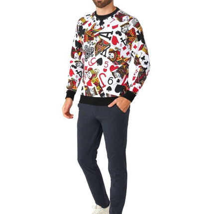 Casino Speelkaarten Trui Heren OppoSuits van OppoSuits koop je bij Partywinkel