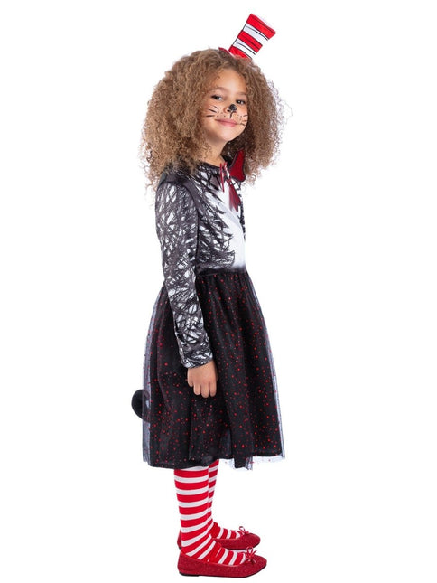 Cat In The Hat Jurk Meisje van Smiffys koop je bij Partywinkel