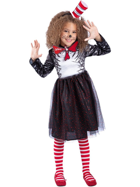 Cat In The Hat Jurk Meisje van Smiffys koop je bij Partywinkel