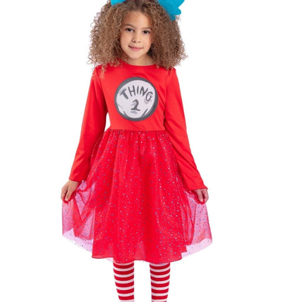 Cat In The Hat Jurk Meisje Thing 1 & 2 van Smiffys koop je bij Partywinkel