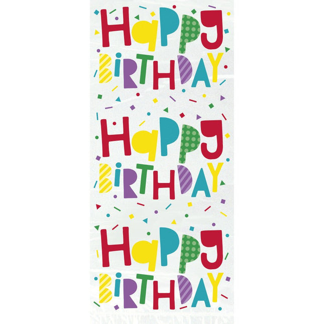 Cellofaan Zakjes Happy Birthday 28cm 20st van Unique koop je bij Partywinkel