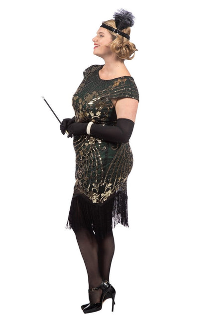 Charleston Jurk Groen 20'S van Wilbers & Wilbers koop je bij Partywinkel
