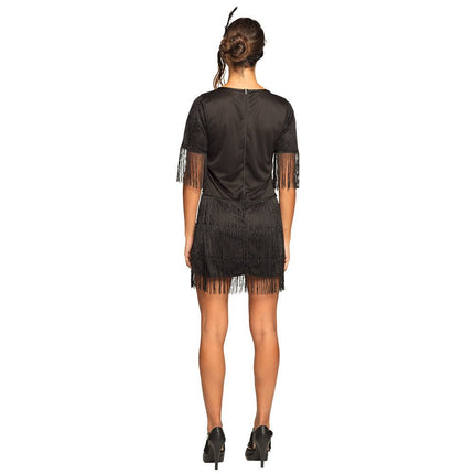 Charleston Jurk Dames Zwart van Boland koop je bij Partywinkel