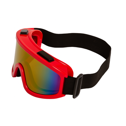 Red Holographic Ski Goggles