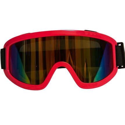 Red Holographic Ski Goggles