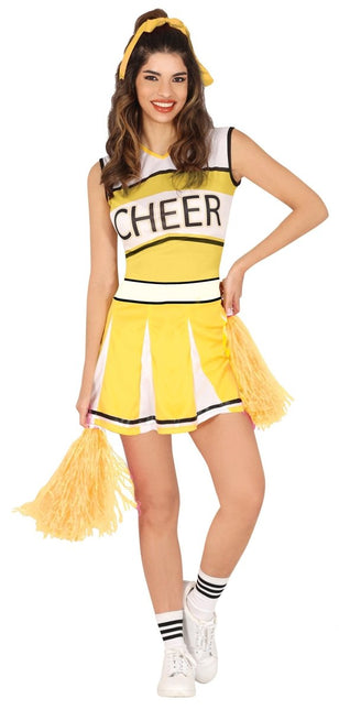 Cheerleader Jurk Geel Dames van Fiestas Guirca koop je bij Partywinkel