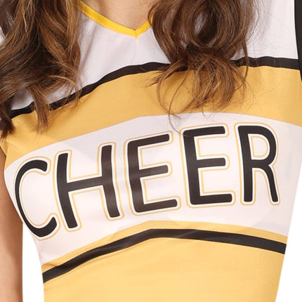 Cheerleader Jurk Geel Dames van Fiestas Guirca koop je bij Partywinkel