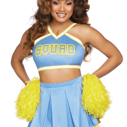 Cheerleader Pak Blauw Dames Leg Avenue van Leg Avenue koop je bij Partywinkel