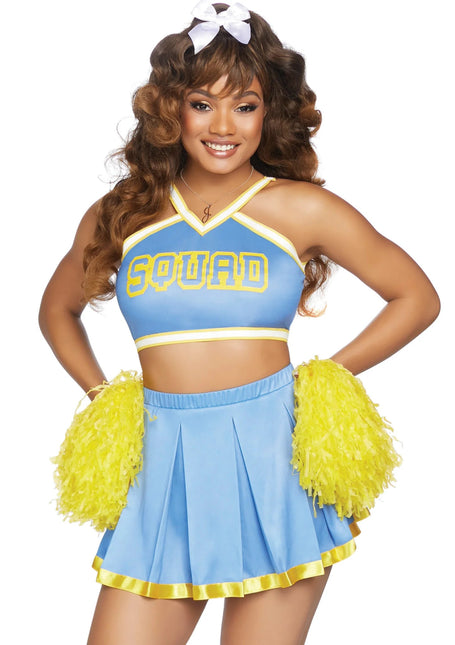 Cheerleader Pak Blauw Dames Leg Avenue van Leg Avenue koop je bij Partywinkel