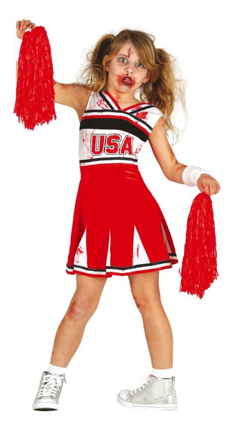 Cheerleader Pak Meisje van Fiestas Guirca koop je bij Partywinkel