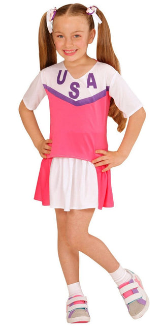 Cheerleader Pak Roze Meisje 2 delig van Widmann koop je bij Partywinkel