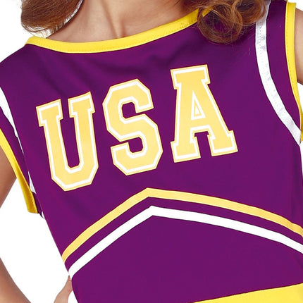 Cheerleader Pakje Kind Paars van Fiestas Guirca koop je bij Partywinkel