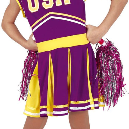 Cheerleader Pakje Kind Paars van Fiestas Guirca koop je bij Partywinkel
