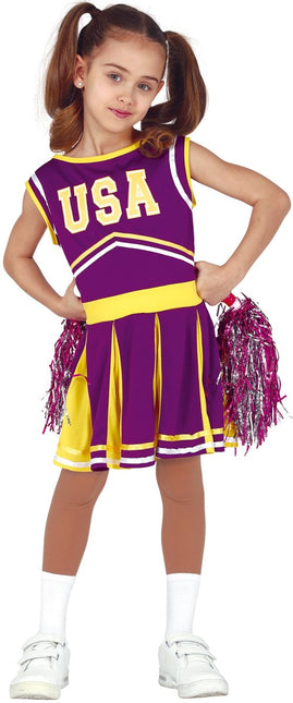 Cheerleader Pakje Kind Paars van Fiestas Guirca koop je bij Partywinkel