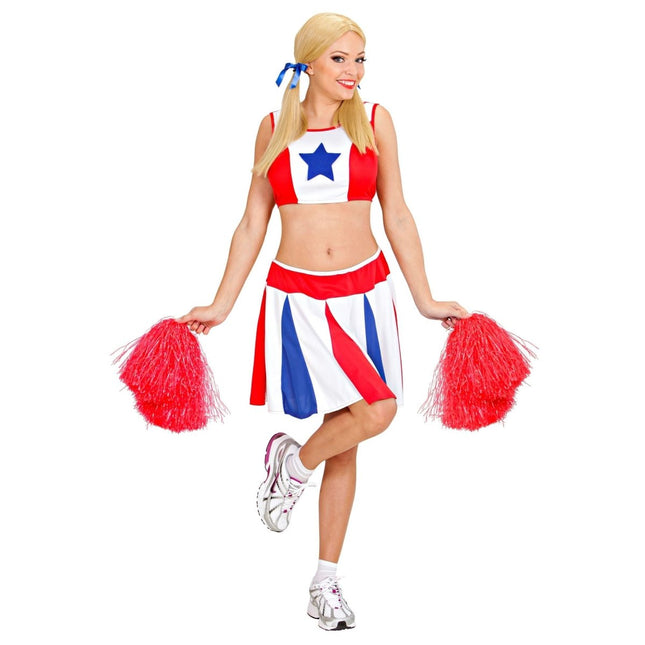 Cheerleader Pompom Rood van Widmann koop je bij Partywinkel