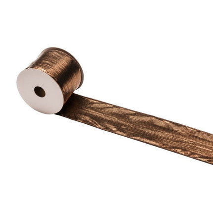 Chocolade Bruine Lint 6,3Cm 3m van CHAKS koop je bij Partywinkel
