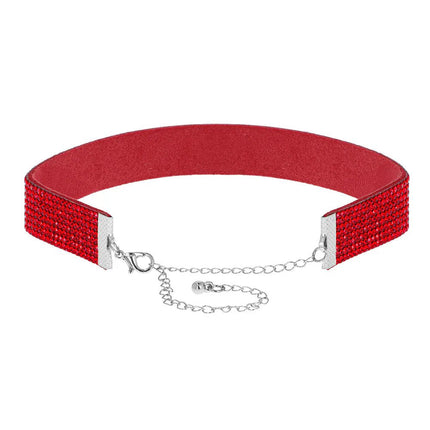 Choker Crystal rood van Boland koop je bij Partywinkel