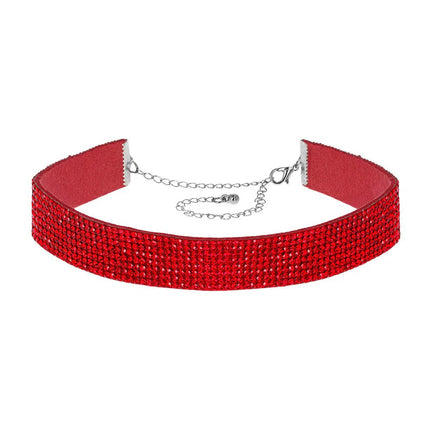 Choker Crystal rood van Boland koop je bij Partywinkel