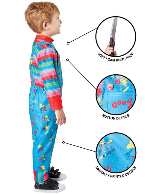 Chucky Kostuum Blauw van Rubies koop je bij Partywinkel