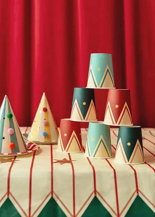 Circus Bekers 220ml 6st van Partydeco koop je bij Partywinkel