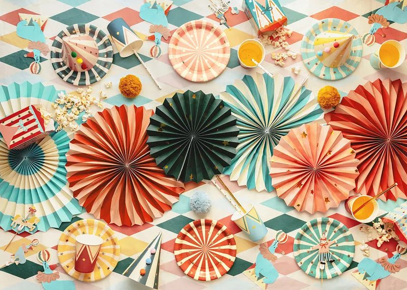 Circus Borden 18cm 6st van Partydeco koop je bij Partywinkel