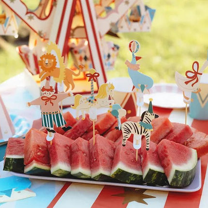 Circus Cocktailprikkers 6st van Partydeco koop je bij Partywinkel