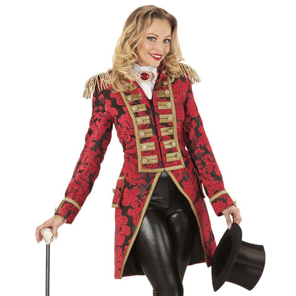 Circus Jas Rood Goud Dames van Widmann koop je bij Partywinkel