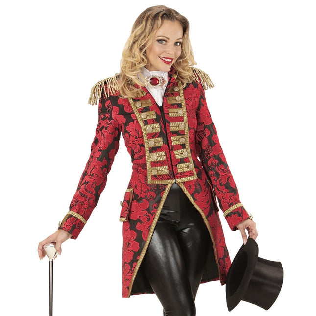 Circus Jas Rood Goud Dames van Widmann koop je bij Partywinkel