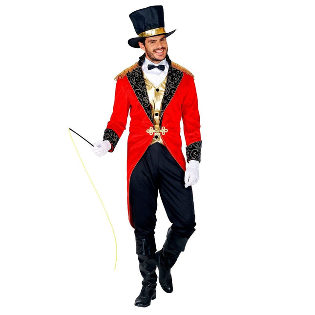 Circus Kostuum Rood Zwart Heren van Widmann koop je bij Partywinkel