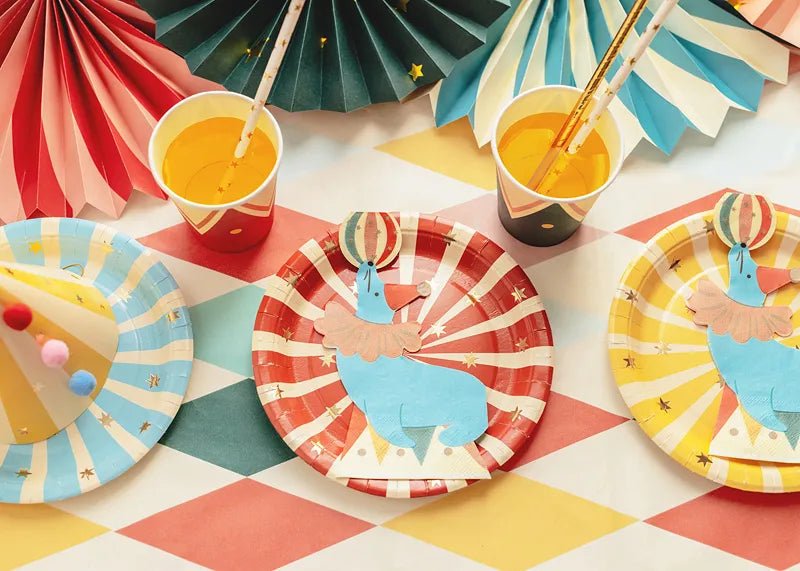 Circus Tafelkleed Gekleurd 1,8m van Partydeco koop je bij Partywinkel