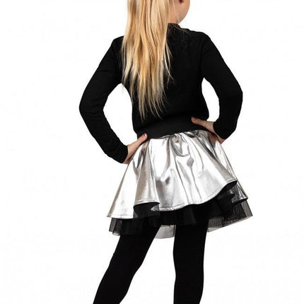 Cirkelrok Metallic Zilver van PartyXplosion koop je bij Partywinkel