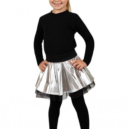 Cirkelrok Metallic Zilver van PartyXplosion koop je bij Partywinkel