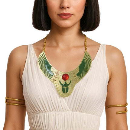 Cleopatra Ketting Groen Goud van Fiestas Guirca koop je bij Partywinkel