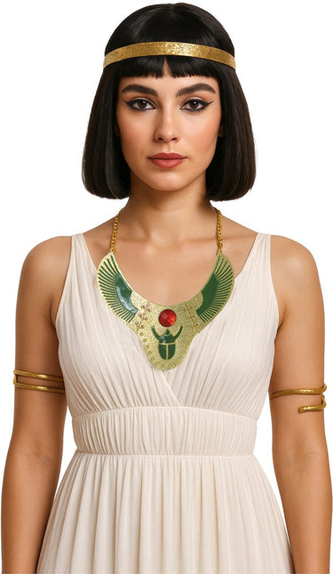 Cleopatra Ketting Groen Goud van Fiestas Guirca koop je bij Partywinkel